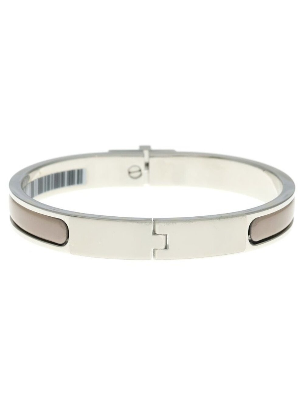 Hermes Mini Click Kelly Bracelet PM Cream Silver - Picture 2 of 6